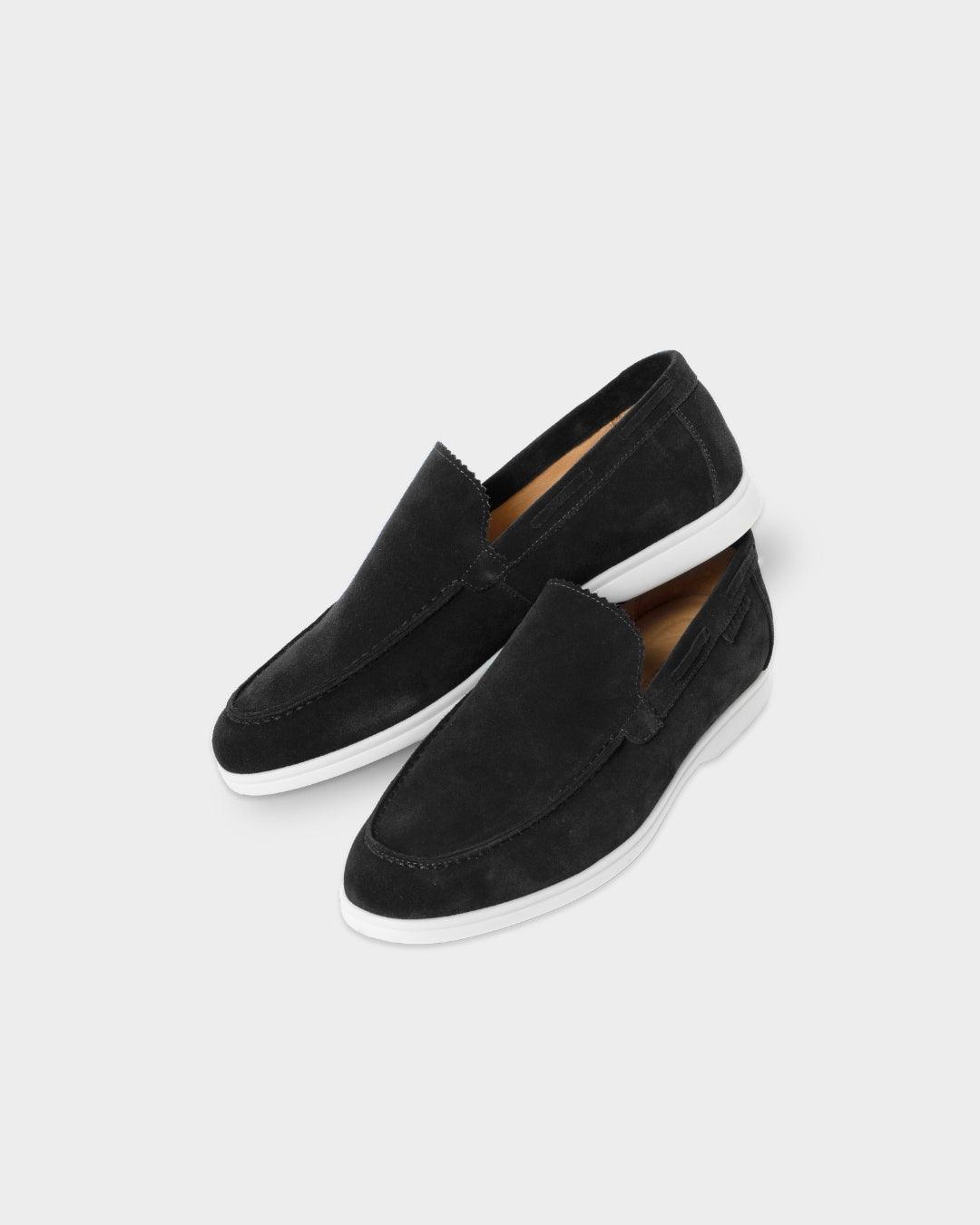 MONACO - BLACK SUÈDE YACHT LOAFERS