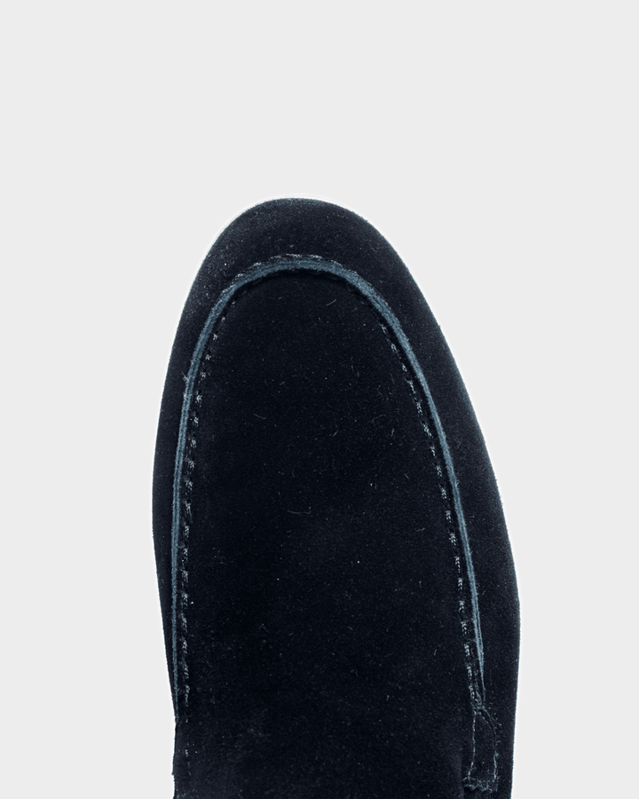 MONACO - BLACK SUÈDE YACHT LOAFERS