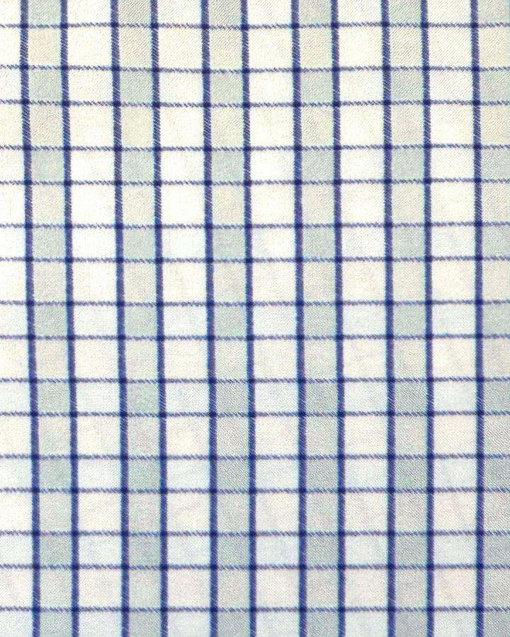 "The Rye" Grey, White & Navy Mid Check