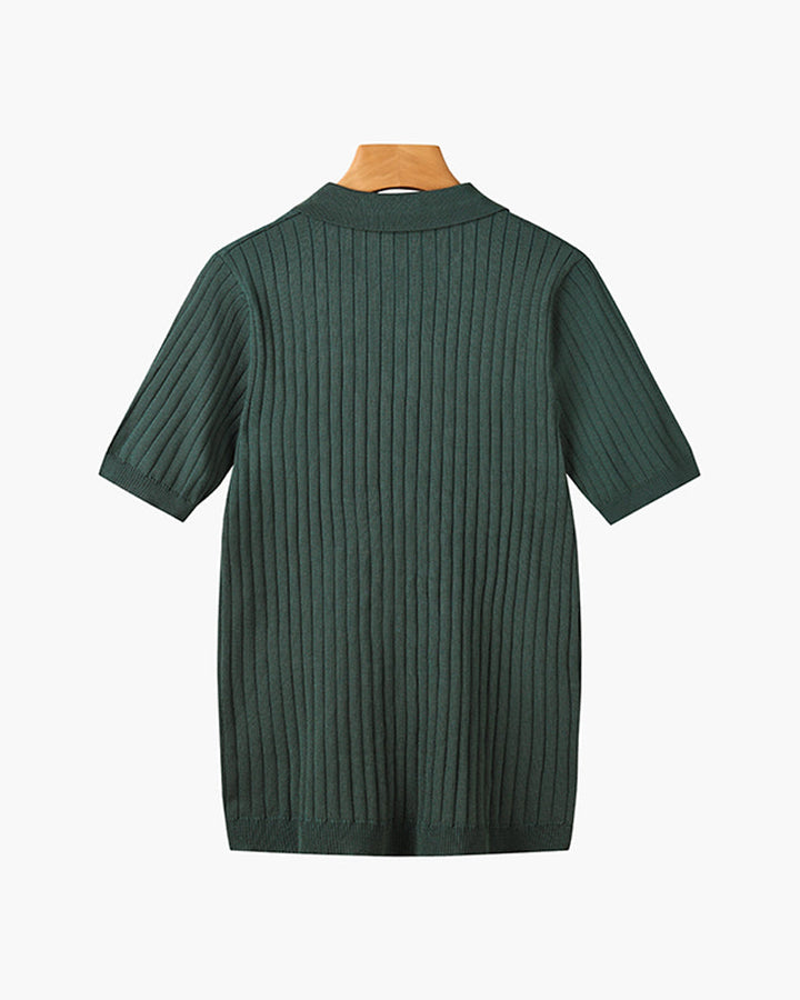 GIMCHEON Knitted Polo Shirt