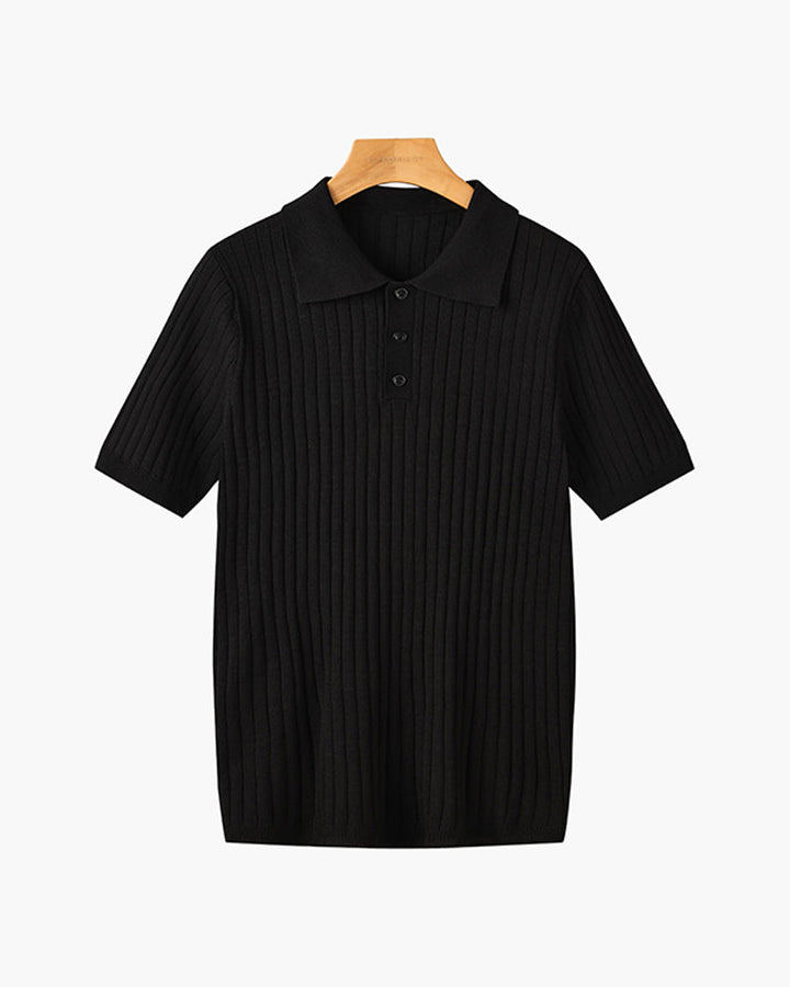 GIMCHEON Knitted Polo Shirt
