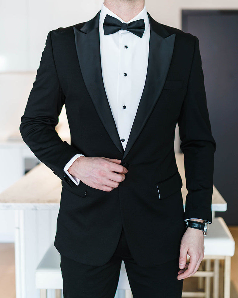 The Solid White Tuxedo Shirt