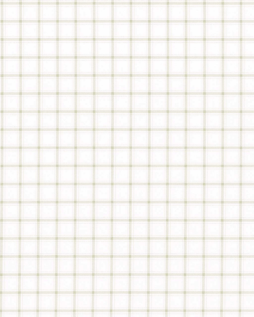 "The Shore" White with Tan Windowpane