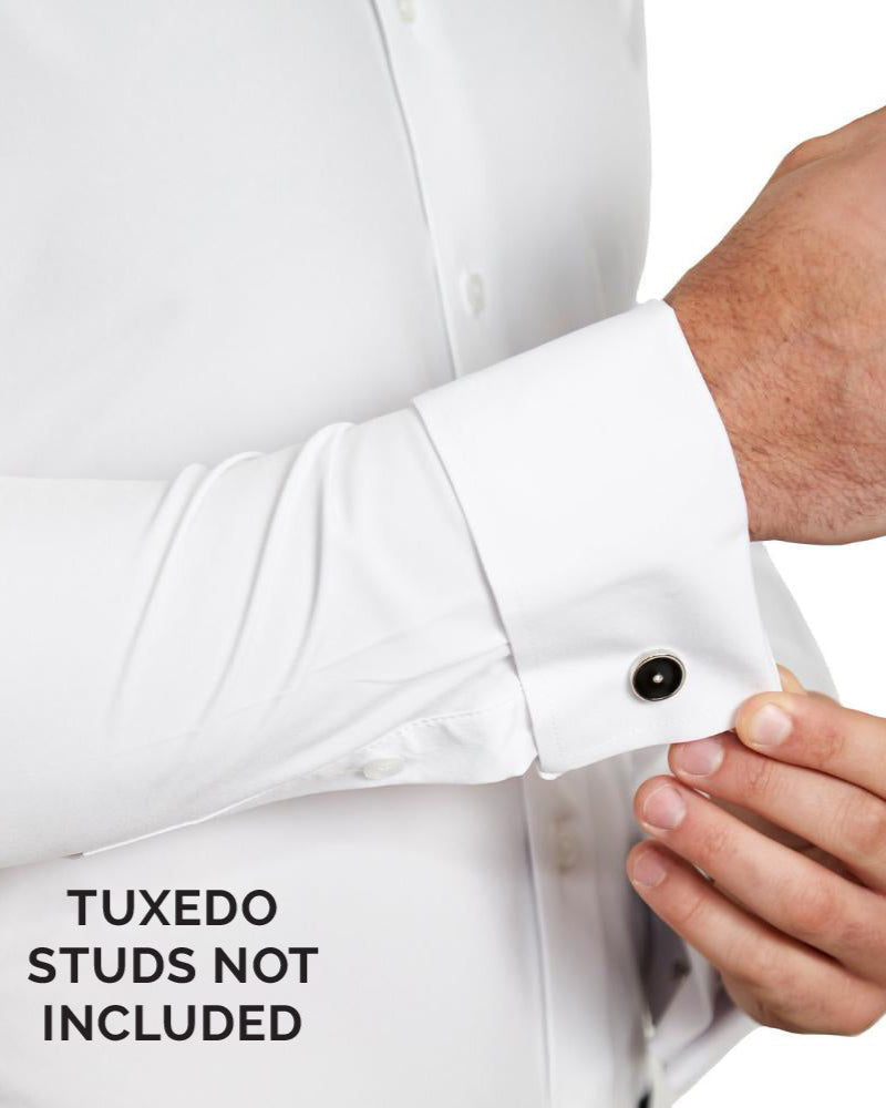 The Solid White Tuxedo Shirt