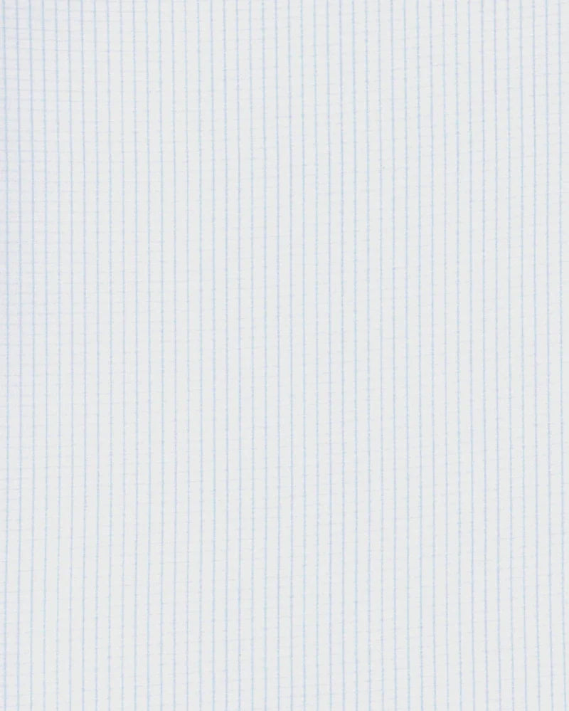 "The Watertown" White & Light Blue Mini Windowpane