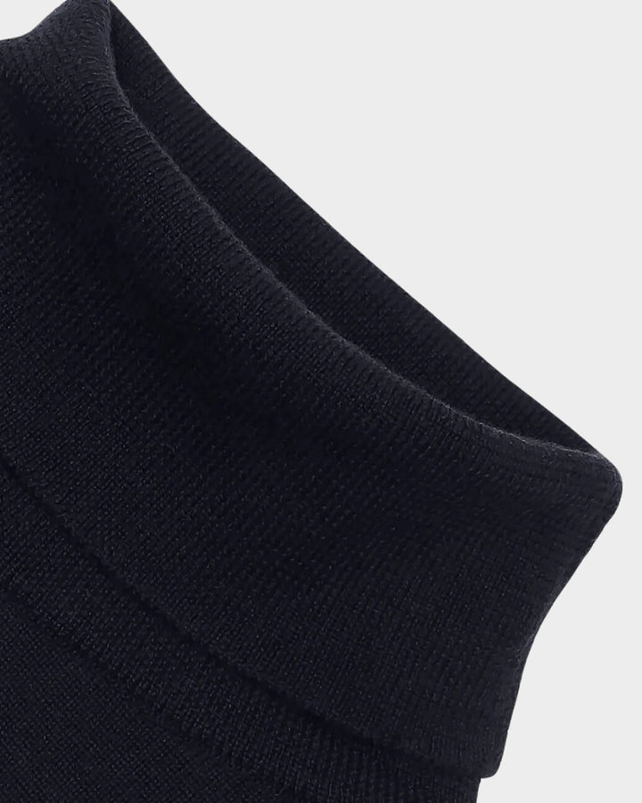ZURICH - NAVY MERINO TURTLENECK