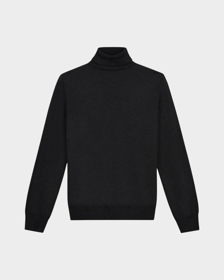 ZURICH - BLACK MERINO TURTLENECK