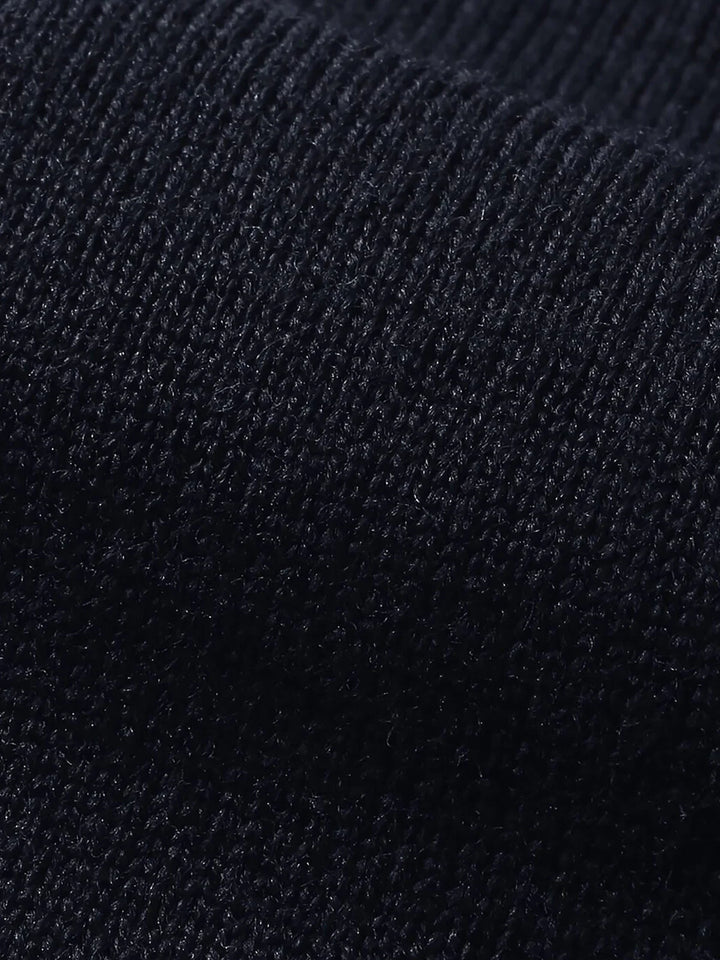 ZURICH - NAVY MERINO TURTLENECK