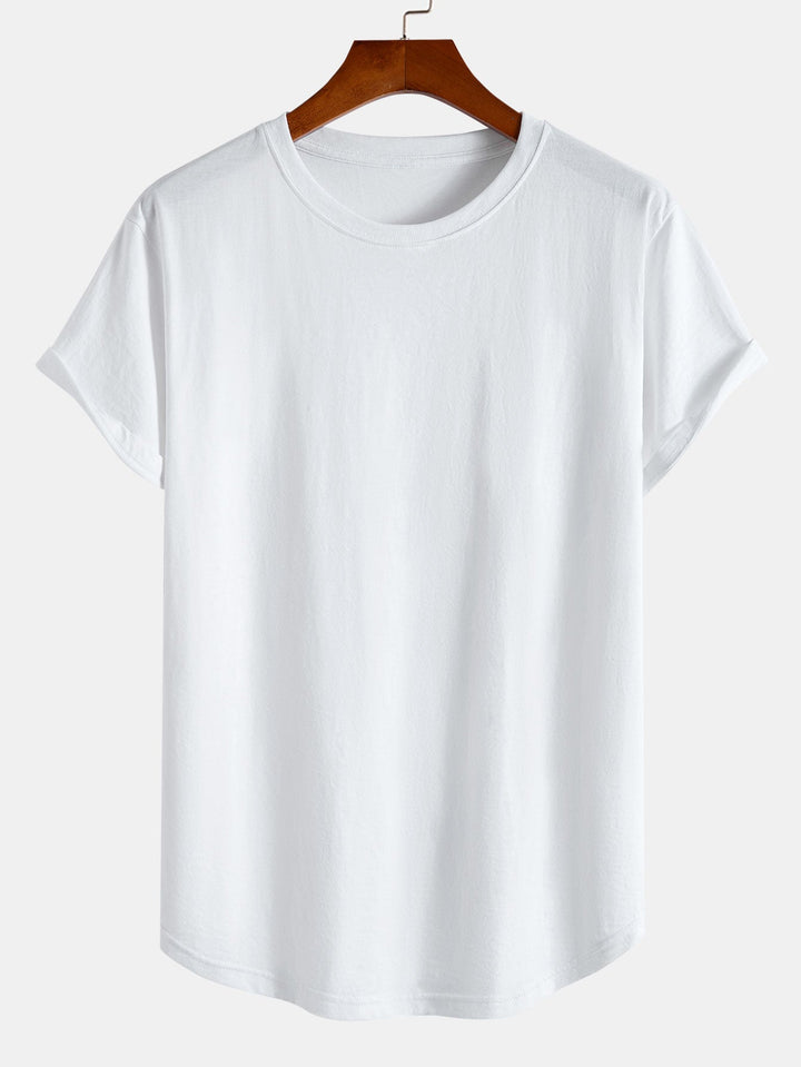 Basis Katoenen Boog Hem T-Shirt