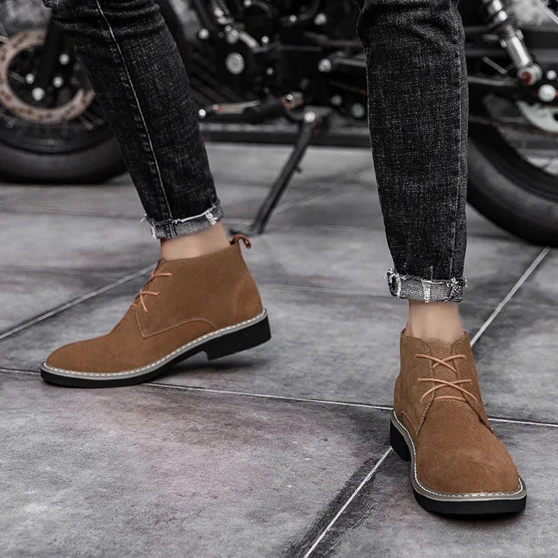 MADRID | Elevator-Suede-Shoe +2.4 Inches