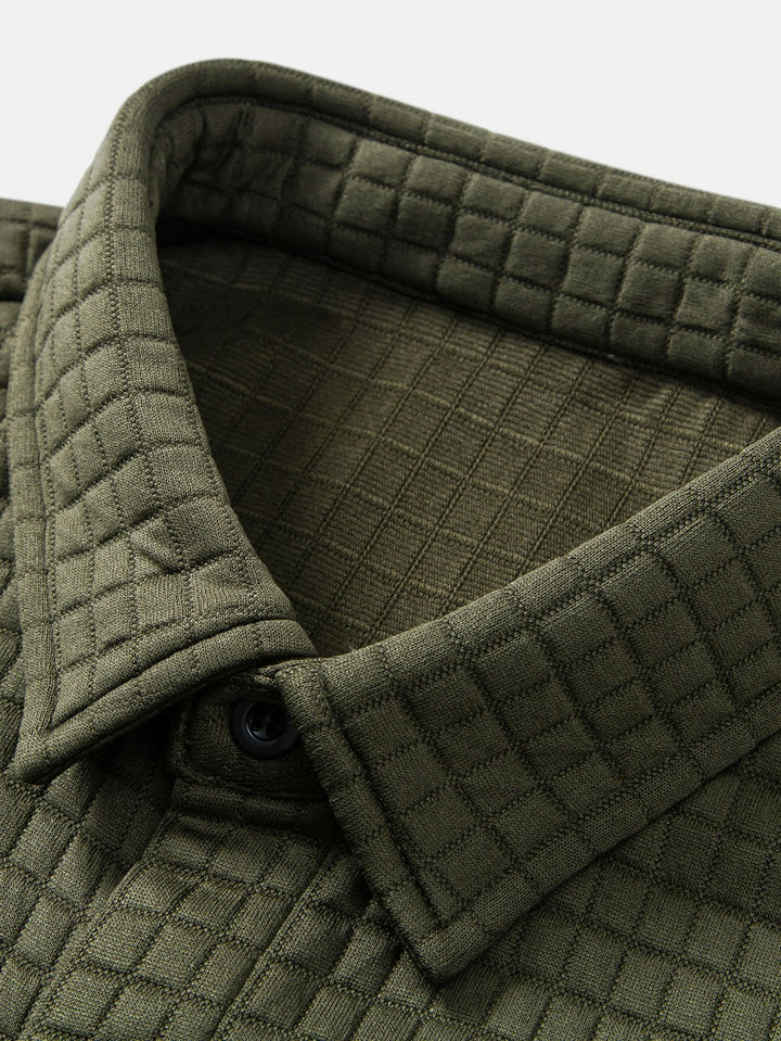 Short Sleeve Waffle Shirt & Drawstring Waffle Joggers