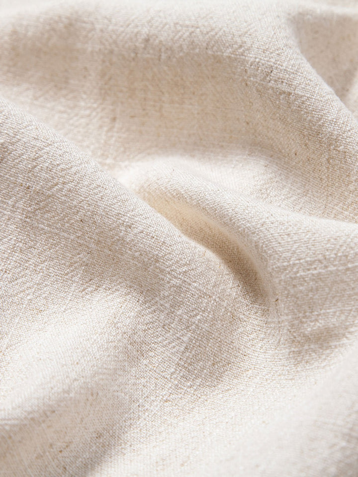 Short Sleeve V-Neck Linen Rayon Mix Shirt