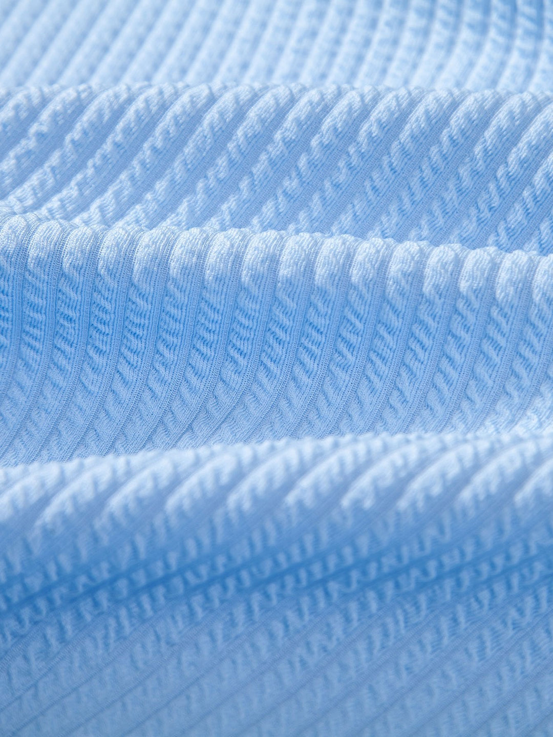 Muscle Fit Ribbed Button-Down Shirt