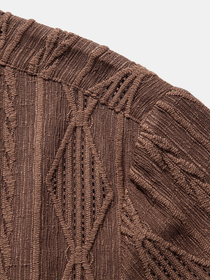 Geometric Jacquard Cuban Shirt Success
