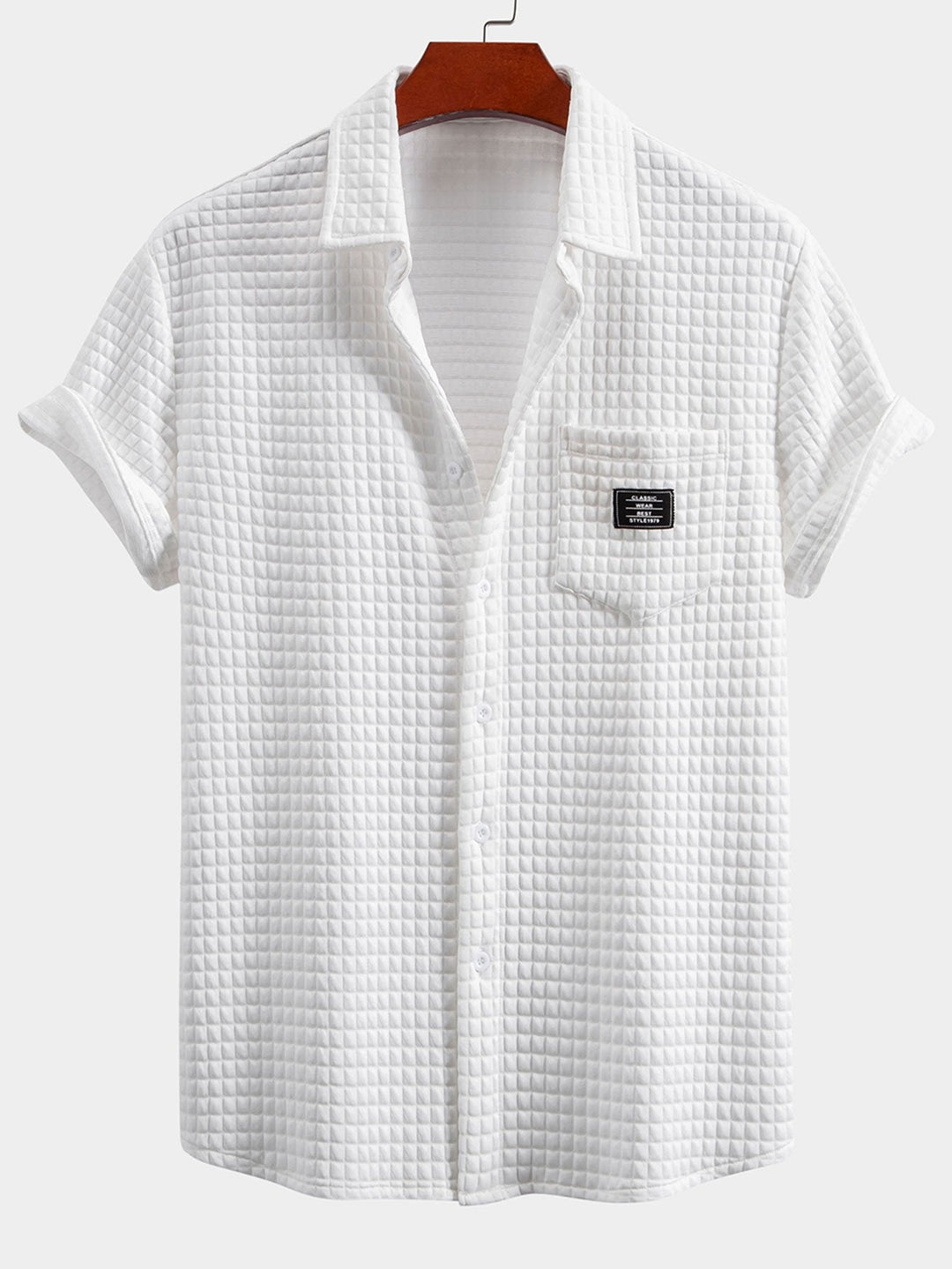 Short Sleeve Waffle Shirt & Drawstring Waffle Joggers