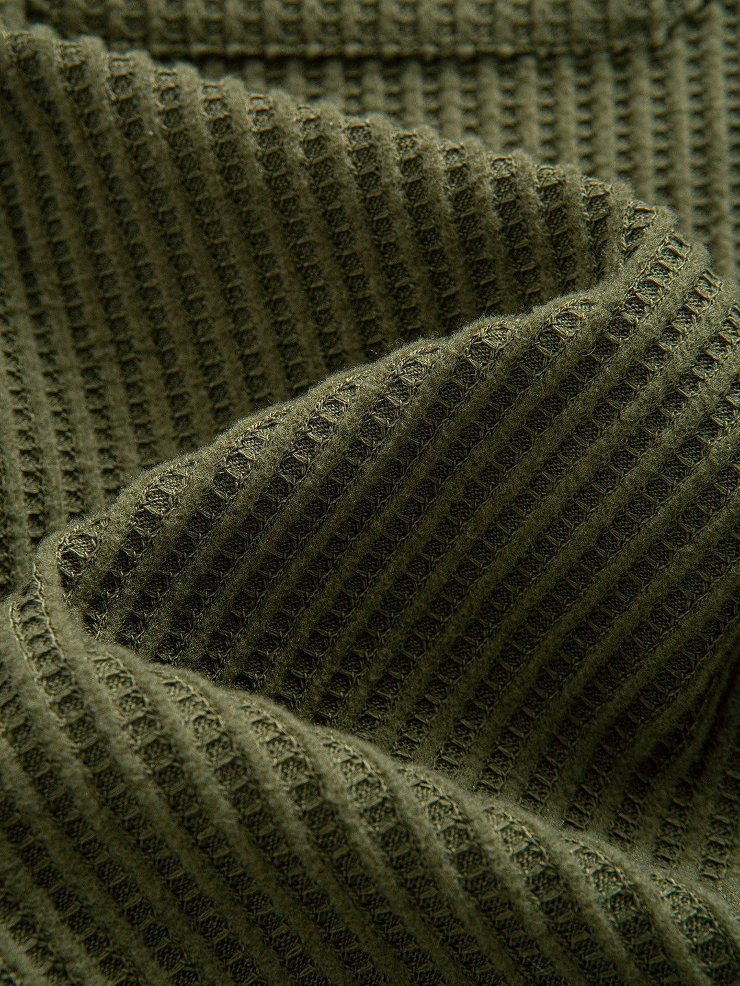 Dubbele Pocket Waffle Knopshirt