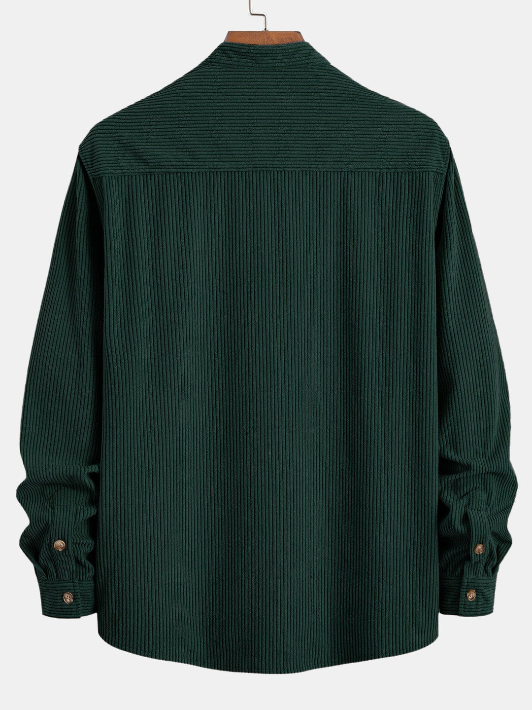 Corduroy Stand-Up Collar Shirt