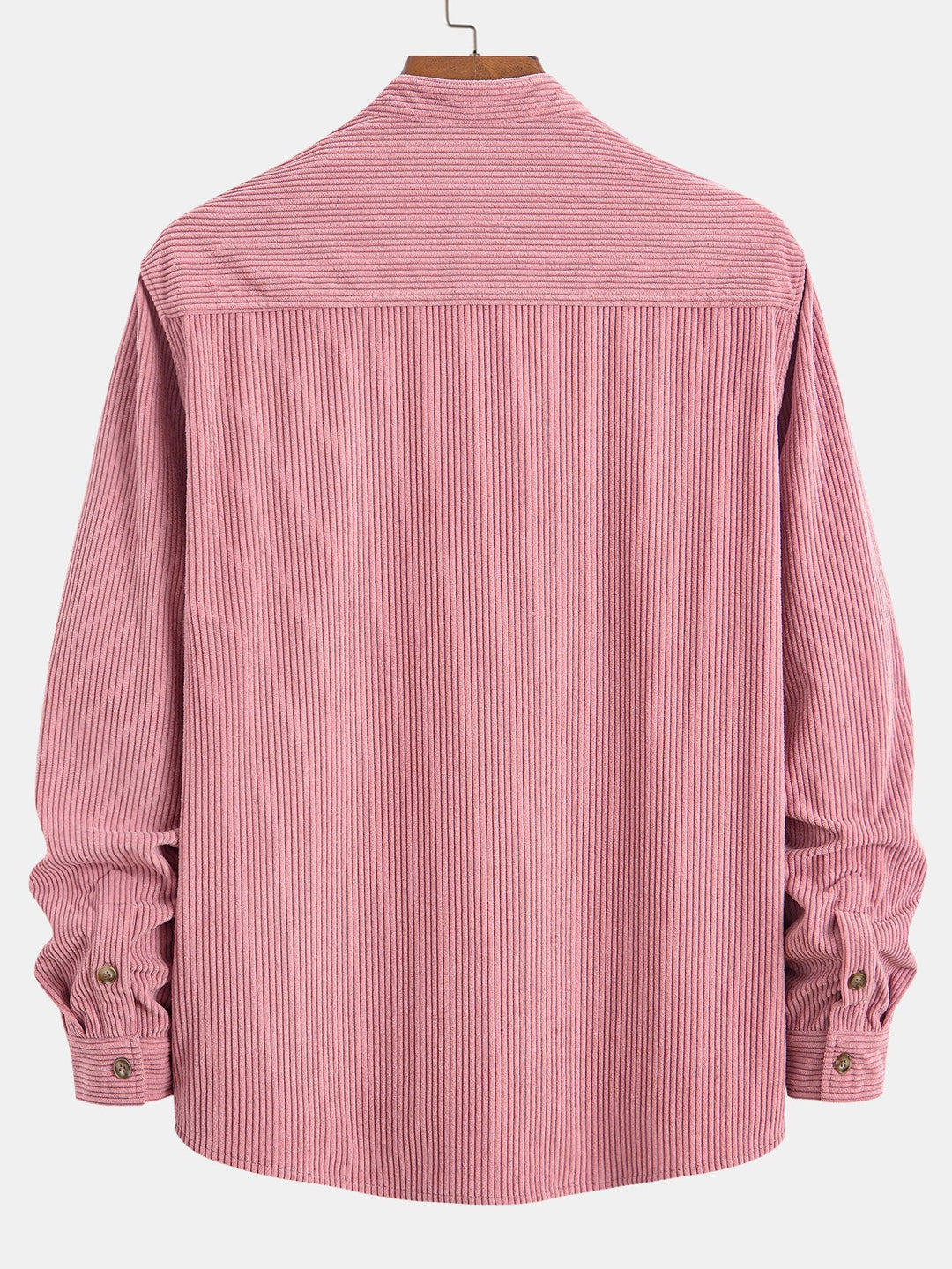 Corduroy Stand-Up Collar Shirt