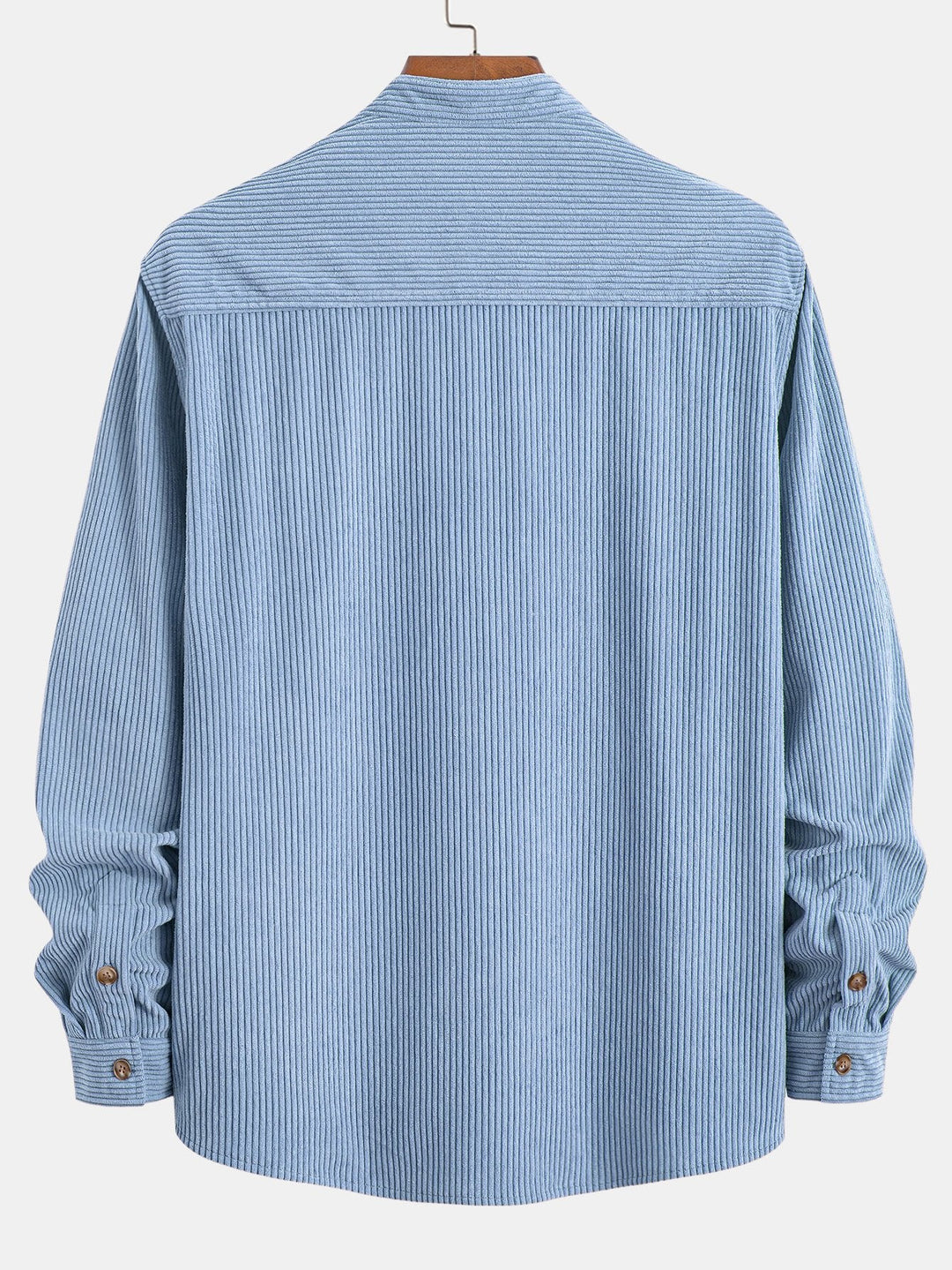 Corduroy Stand-Up Collar Shirt